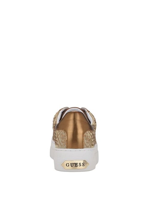 Guess Gelsen Rhinestone Logo Low-Top Sneakers Bruin | GUESS-SN29528