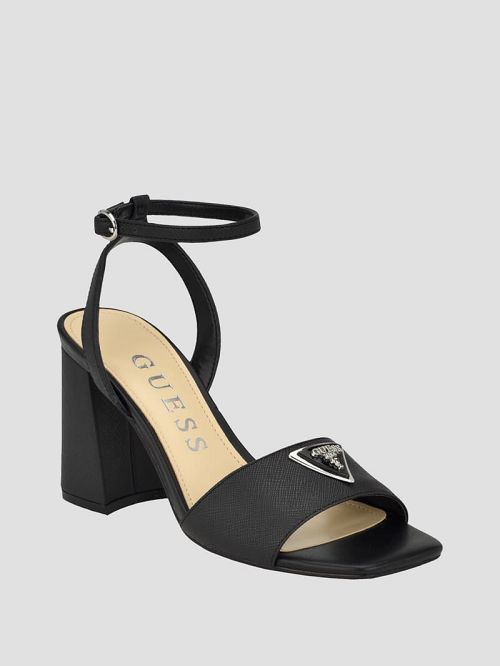 Guess Gelyae Block Heels Zwart | GUESS-SN29643