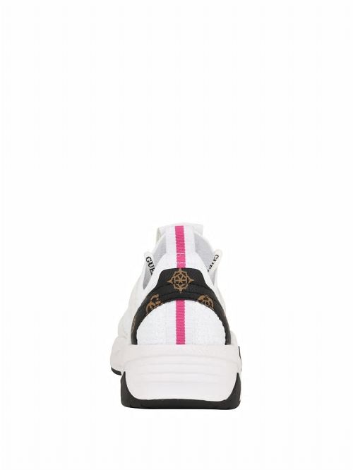 Guess Geniver Knit and Quattro G Sneakers Wit | GUESS-SN29494