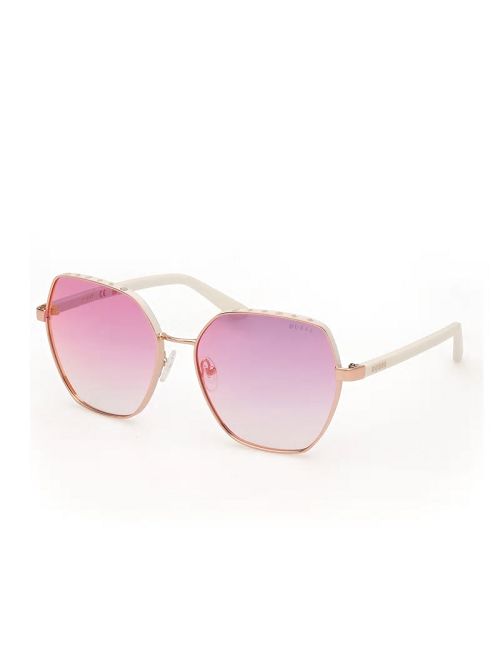 Guess Geometric Metal Sunglasses Roze | GUESS-SN30078