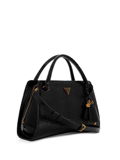 Guess Georgina Girlfriend Satchel Zwart | GUESS-SN29341