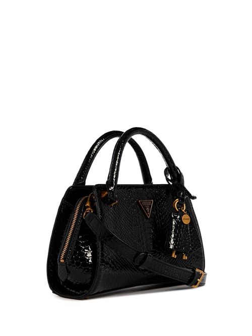 Guess Georgina Small Girlfriend Satchel Zwart | GUESS-SN29340