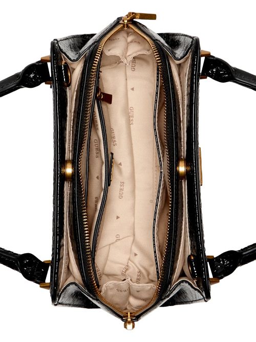 Guess Georgina Small Girlfriend Satchel Zwart | GUESS-SN29340