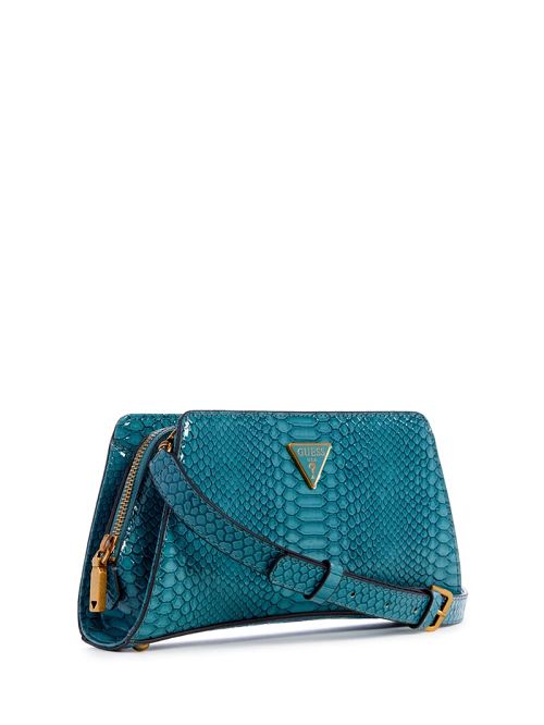 Guess Georgina Top-Zip Crossbody Blauw | GUESS-SN29154
