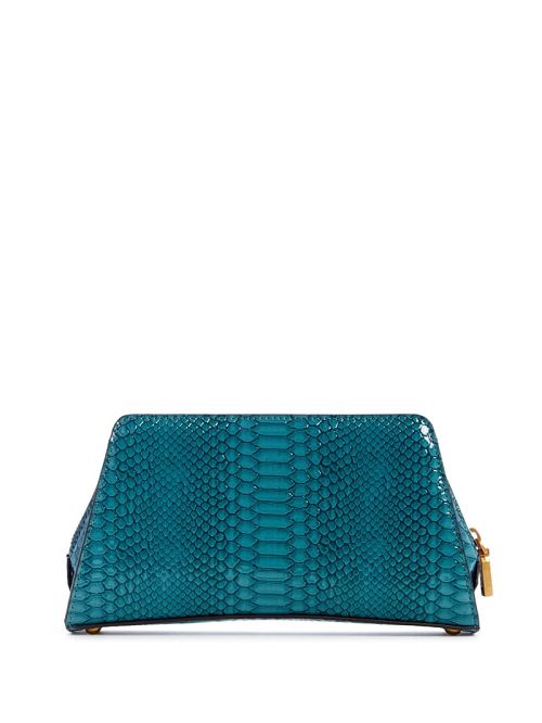 Guess Georgina Top-Zip Crossbody Blauw | GUESS-SN29154