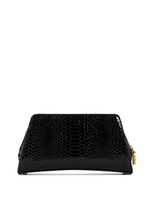 Guess Georgina Top-Zip Crossbody Zwart | GUESS-SN28967
