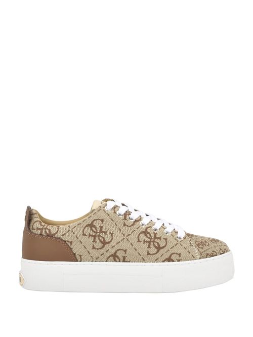 Guess Giaa Logo Print Low-Top Sneakers Bruin | GUESS-SN29506