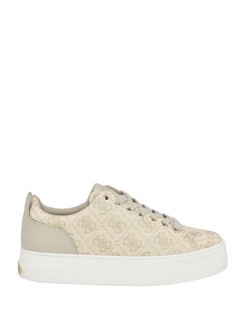 Guess Giaa Logo Print Low-Top Sneakers Goud | GUESS-SN29502