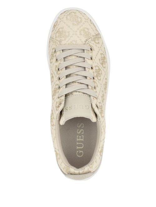 Guess Giaa Logo Print Low-Top Sneakers Goud | GUESS-SN29502