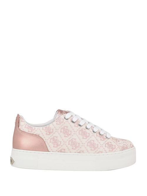Guess Giaa Logo Print Low-Top Sneakers Roze | GUESS-SN29521