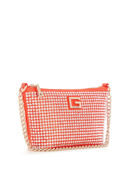 Guess Gilded Glamour Mini Top-Zip Bucket Bag Oranje | GUESS-SN29086