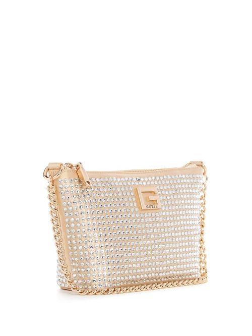 Guess Gilded Glamour Mini Top-Zip Bucket Bag Goud | GUESS-SN29129