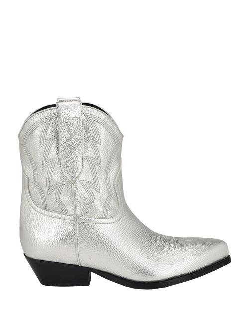 Guess Ginette Cowboy Ankle Booties Zilver | GUESS-SN29904