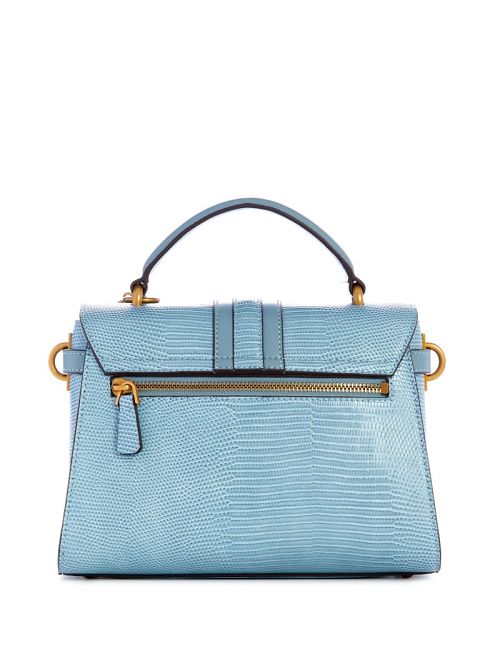 Guess Ginevra Textured Top Handle Crossbody Blauw | GUESS-SN28680