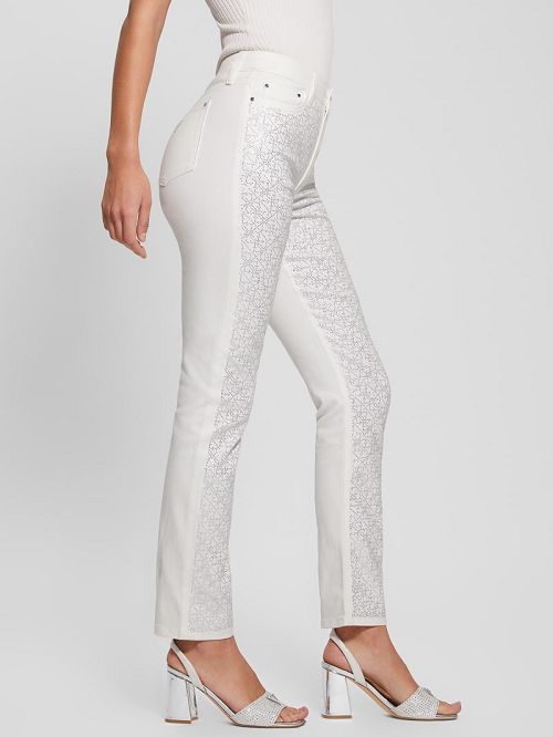 Guess Girly Satin Pants Wit | GUESS-SN28192