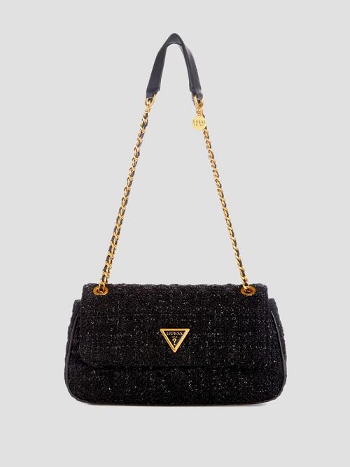 Guess Giully Convertible Crossbody Zwart | GUESS-SN28983