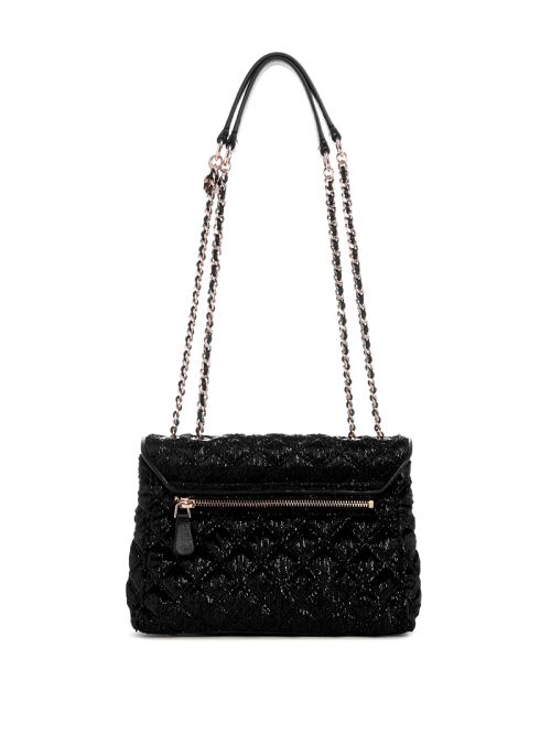 Guess Giully Convertible Crossbody Zwart | GUESS-SN29046