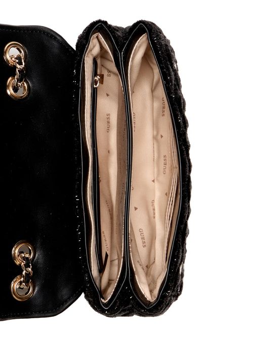 Guess Giully Convertible Crossbody Zwart | GUESS-SN29193