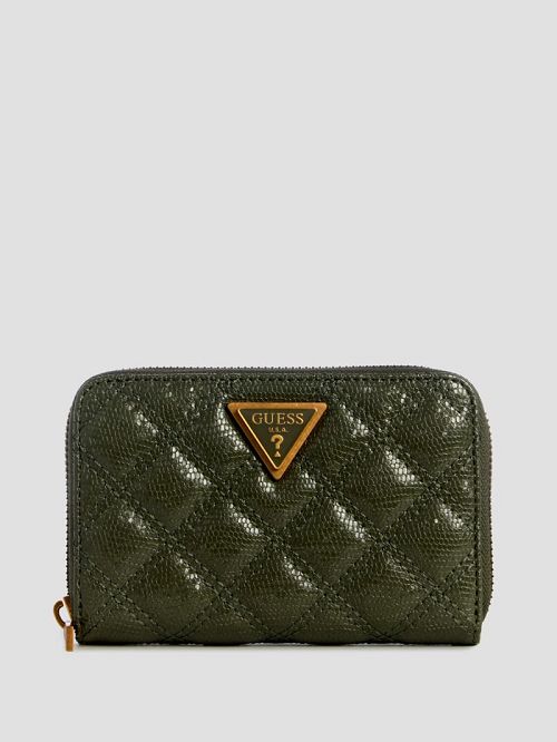 Guess Giully Medium Zip-Around Wallet Groen | GUESS-SN29472