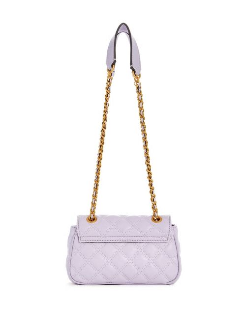 Guess Giully Mini Convertible Crossbody Paars | GUESS-SN28868
