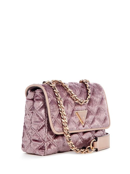 Guess Giully Mini Convertible Crossbody Roze | GUESS-SN29156