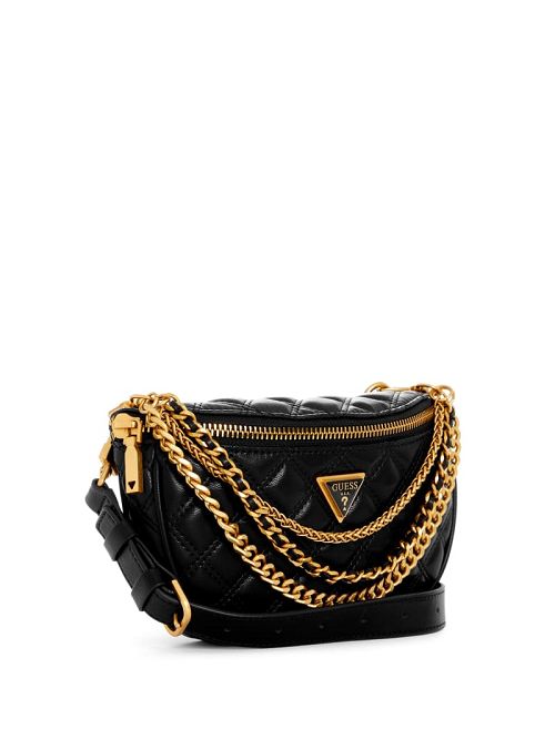 Guess Giully Quilted Belt Bag Zwart | GUESS-SN28851