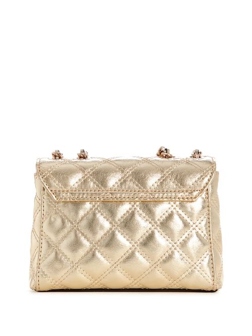 Guess Giully Quilted Mini Crossbody Goud | GUESS-SN28998
