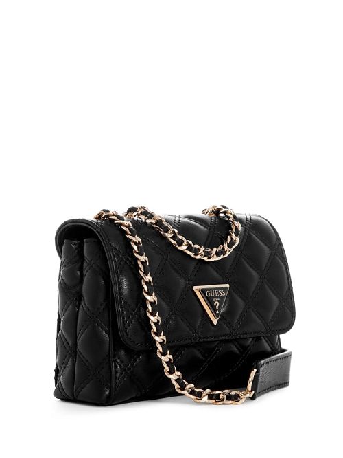 Guess Giully Quilted Mini Crossbody Zwart | GUESS-SN29013