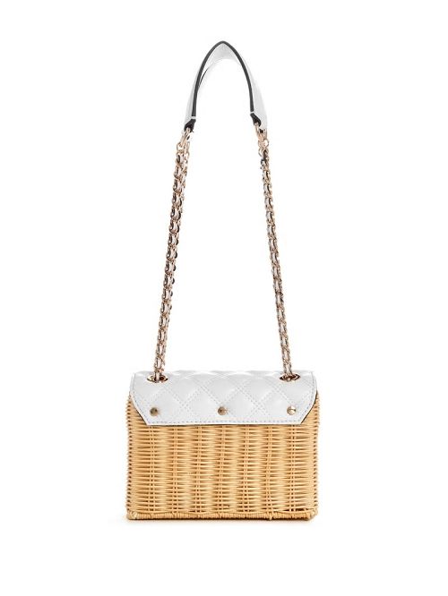 Guess Giully Straw Convertible Crossbody Wit | GUESS-SN28770