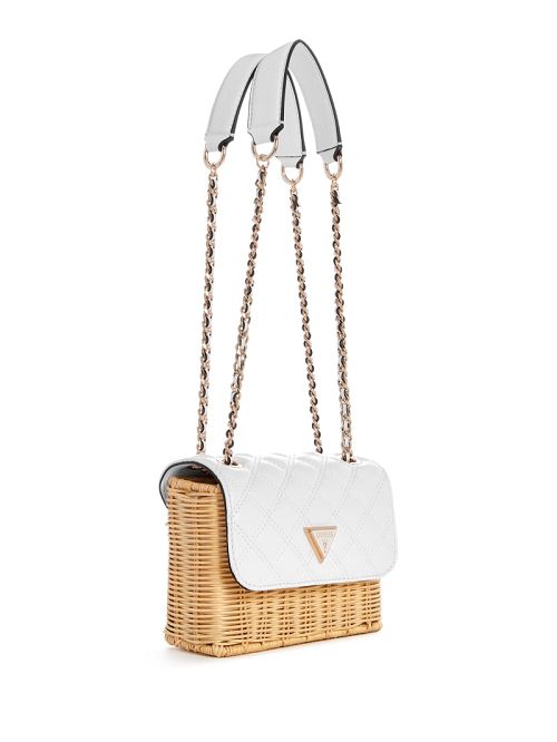 Guess Giully Straw Convertible Crossbody Wit | GUESS-SN29118