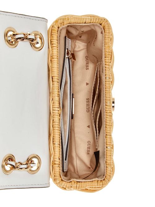 Guess Giully Straw Convertible Crossbody Wit | GUESS-SN29118