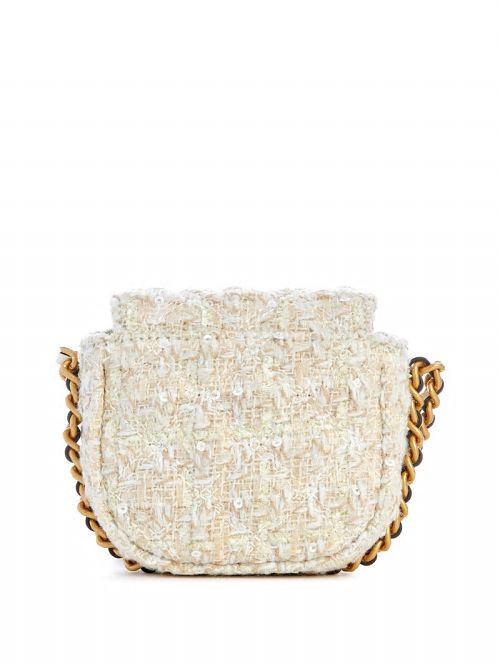 Guess Giully Tweed Micro Mini Crossbody Wit | GUESS-SN28819