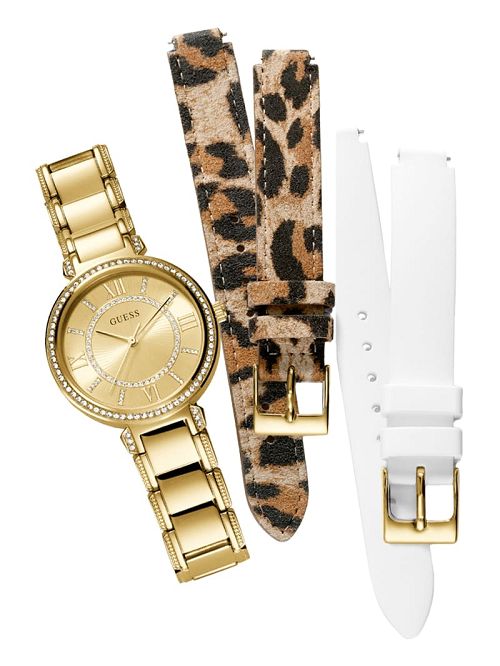 Guess Gold-Tone Analog Watch Set Multi | GUESS-SN30004