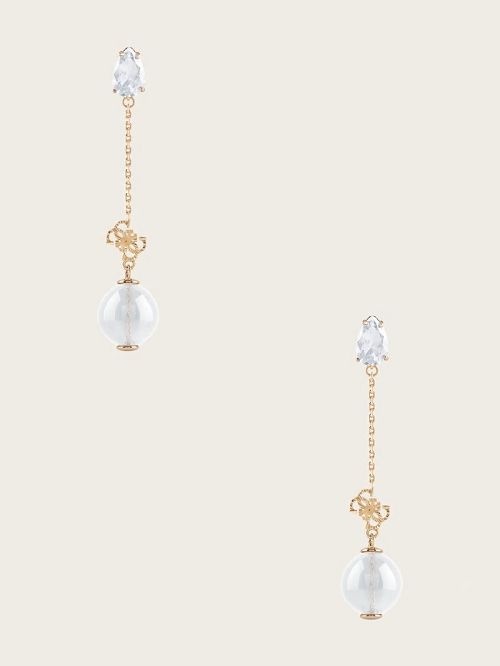 Guess Gold-Tone Bubble Drop Earring Goud | GUESS-SN30289