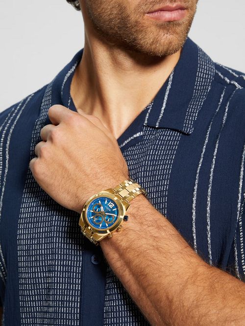Guess Gold-Tone Chronograph Watch Goud | GUESS-SN31627