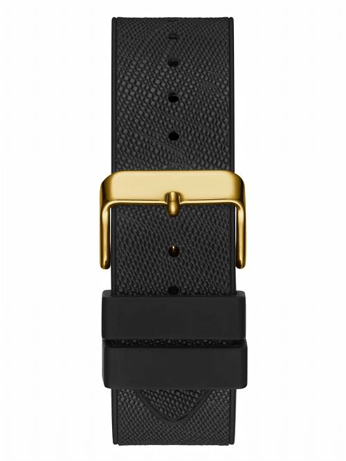 Guess Gold-Tone Crystal Multifunction Watch Zwart | GUESS-SN31650
