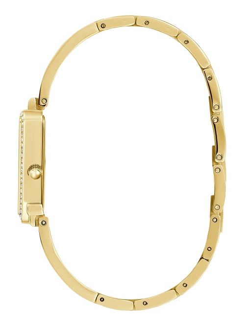 Guess Gold-Tone Crystal Triangle Analog Watch Goud | GUESS-SN29965