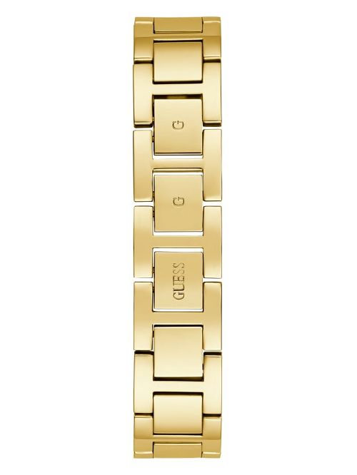Guess Gold-Tone Crystal Triangle Analog Watch Goud | GUESS-SN29965