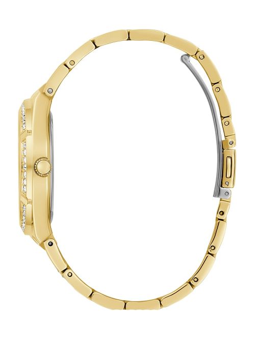 Guess Gold-Tone Cut-Through Multifunction Watch Goud | GUESS-SN29977