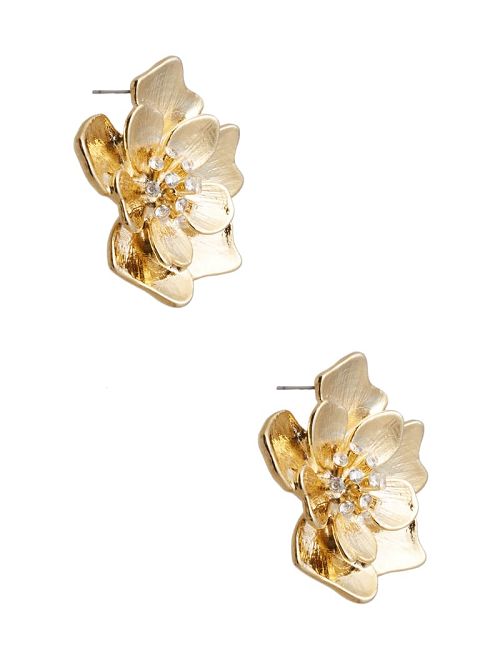 Guess Gold-Tone Flower Stud Earring Goud | GUESS-SN30304
