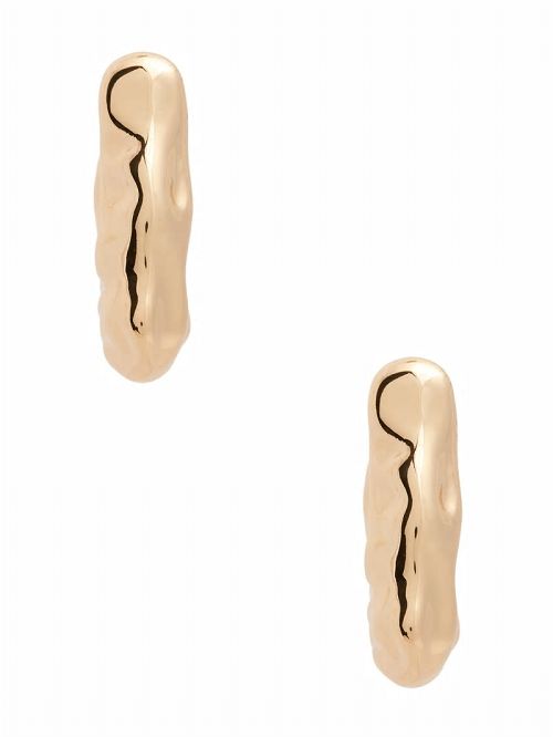 Guess Gold-Tone Geo Hoop Earring Goud | GUESS-SN30280