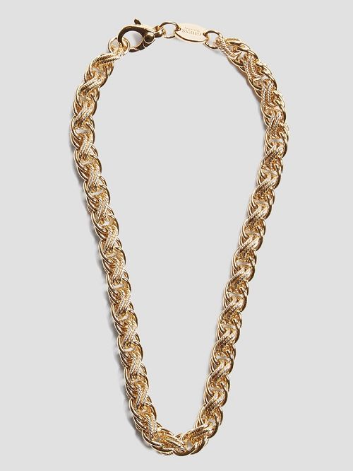 Guess Gold-Tone Grumetta Mini Necklace Goud | GUESS-SN30257