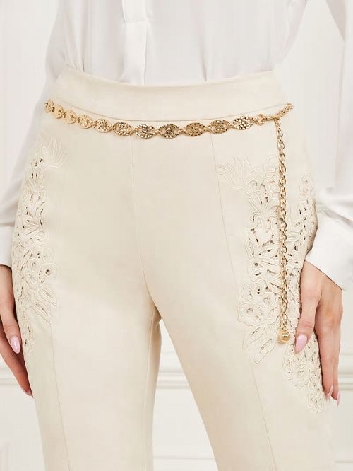 Guess Gold-Tone Hammered Chain Belt Goud | GUESS-SN30231
