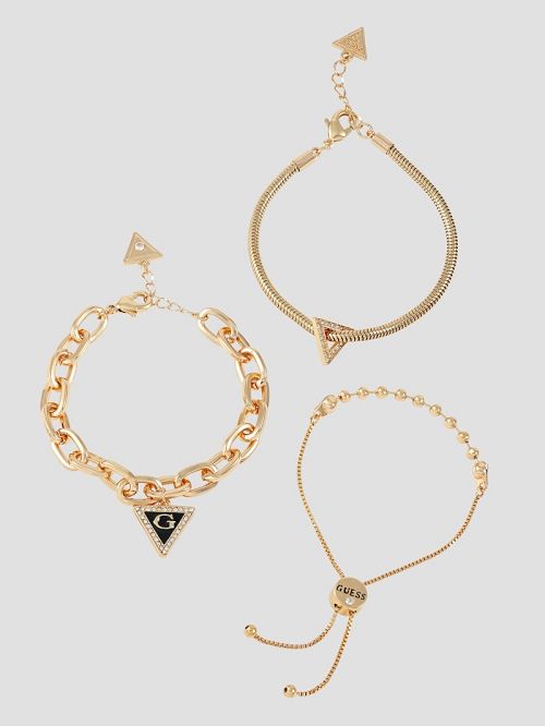 Guess Gold-Tone Mixed Bracelet Set Goud | GUESS-SN30329