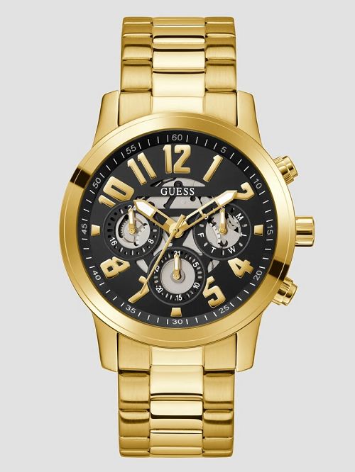 Guess Gold-Tone Multifunction Watch Goud | GUESS-SN31610