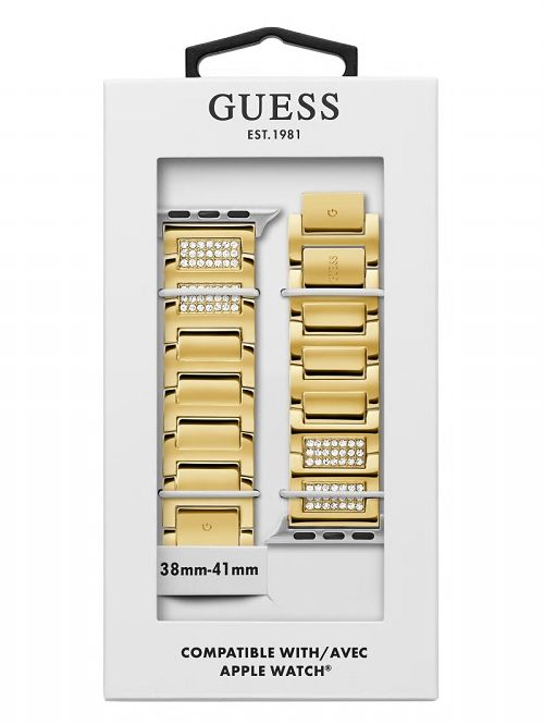 Guess Gold-Tone Rhinestone 42-44 mm Band for Apple Watch® Goud | GUESS-SN31609