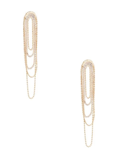 Guess Gold-Tone Rhinestone Statement Drop Earrings Goud | GUESS-SN30314
