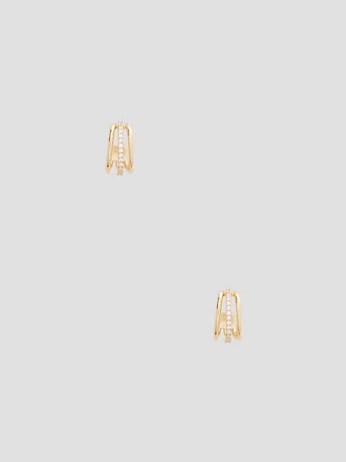 Guess Gold-Tone Square Earrings Goud | GUESS-SN30296