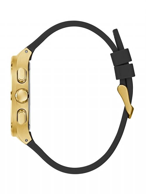 Guess Gold-Tone Translucent Dial Multifunction Watch Zwart | GUESS-SN31673