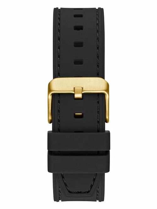 Guess Gold-Tone Translucent Dial Multifunction Watch Zwart | GUESS-SN31673